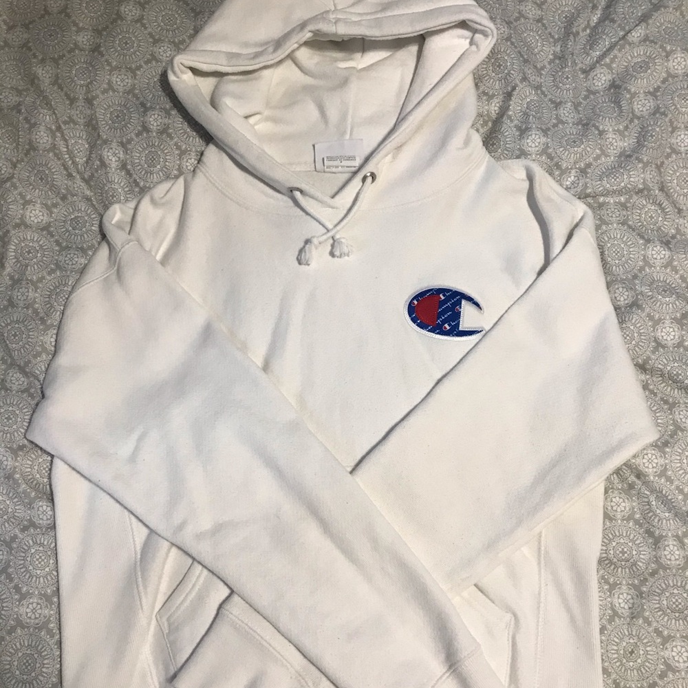 White Champion Hoodie